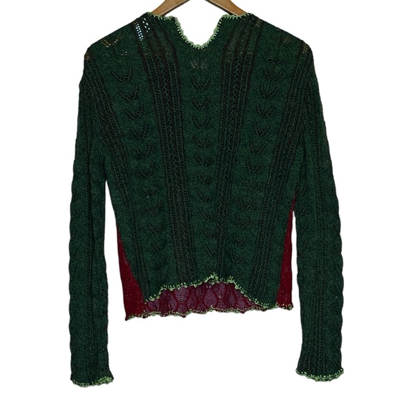 Christian Lacroix Vintage XL Wool Blend Funky Weave Sweater - Picture 9 of 9